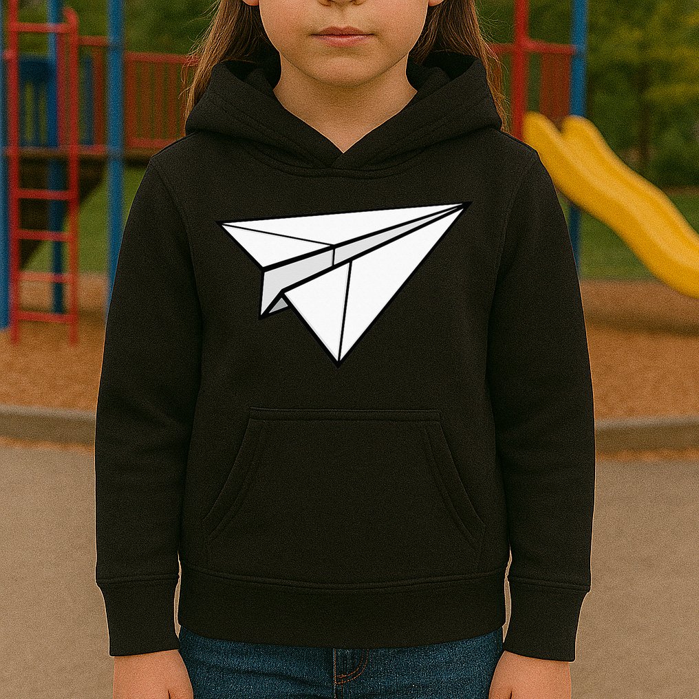 Paper Airplane Kids Hoodie