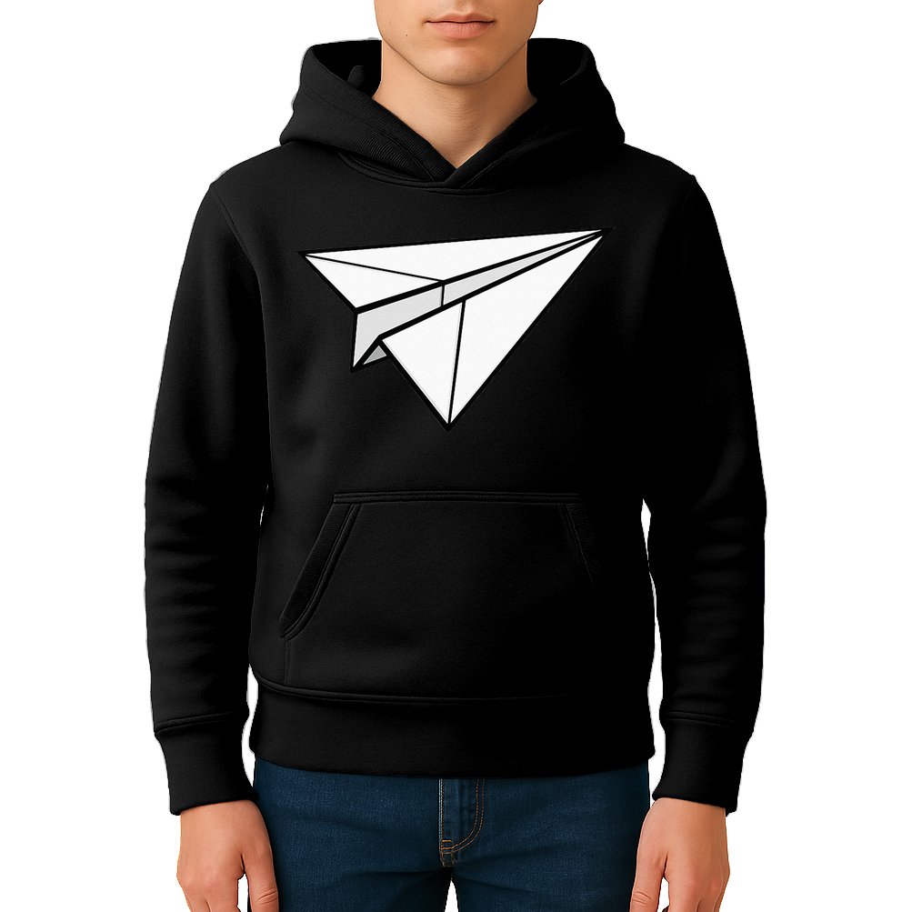 Paper Airplane Kids Hoodie