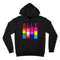 Proud Ally Pride Rainbow LGBT Ally Hoodie