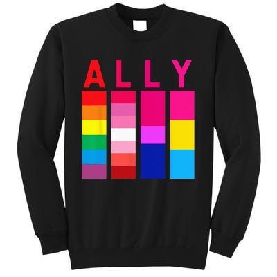 Proud Ally Pride Rainbow LGBT Ally Sweatshirt