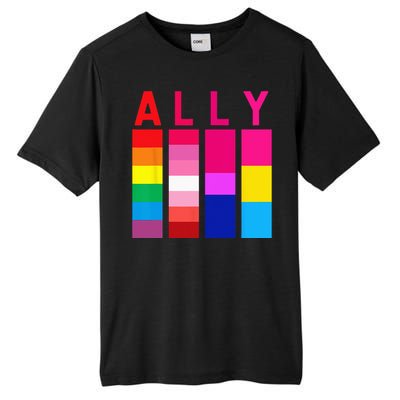 Proud Ally Pride Rainbow LGBT Ally Tall Fusion ChromaSoft Performance T-Shirt