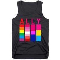 Proud Ally Pride Rainbow LGBT Ally Tank Top