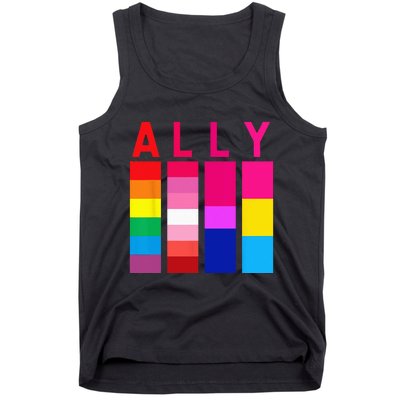 Proud Ally Pride Rainbow LGBT Ally Tank Top