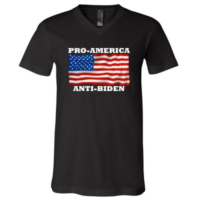 Pro-America Anti-Biden   V-Neck T-Shirt