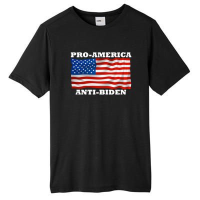 Pro-America Anti-Biden   Tall Fusion ChromaSoft Performance T-Shirt