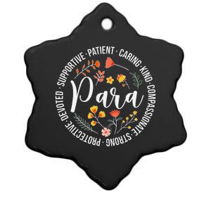 Paraprofessional Appreciation Para Parapro Ceramic Star Ornament