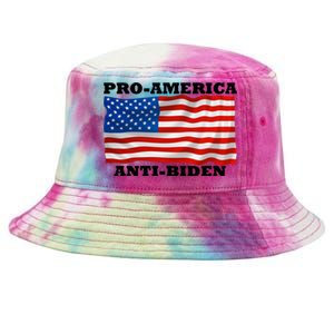 Pro America  Anti Biden , Pro America Anti Biden Tie-Dyed Bucket Hat