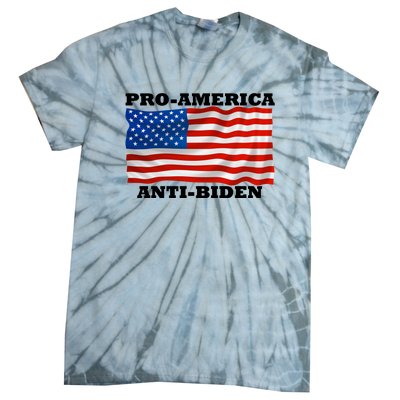 Pro America  Anti Biden , Pro America Anti Biden Tie-Dye T-Shirt