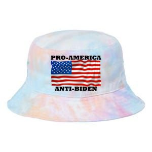 Pro America  Anti Biden , Pro America Anti Biden Tie Dye Newport Bucket Hat