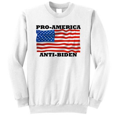 Pro America  Anti Biden , Pro America Anti Biden Sweatshirt