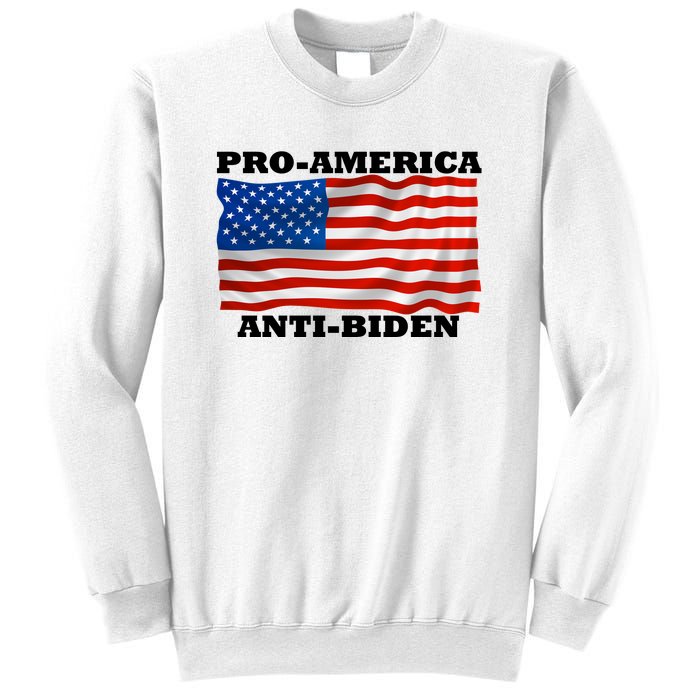 Pro America  Anti Biden , Pro America Anti Biden Sweatshirt