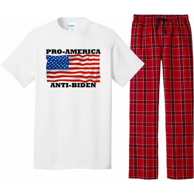 Pro America  Anti Biden , Pro America Anti Biden Pajama Set