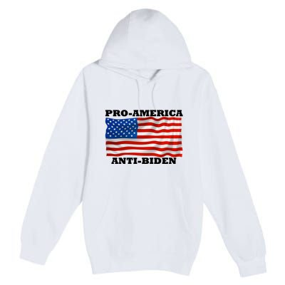 Pro America  Anti Biden , Pro America Anti Biden Premium Pullover Hoodie