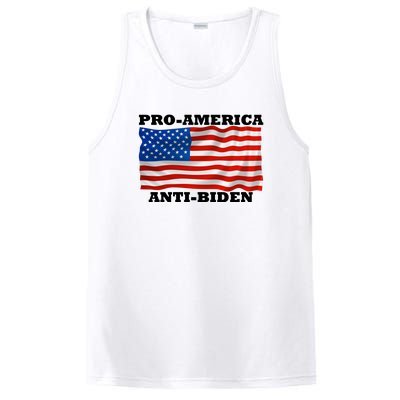 Pro America  Anti Biden , Pro America Anti Biden PosiCharge Competitor Tank