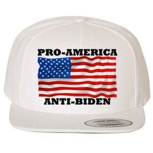 Pro America  Anti Biden , Pro America Anti Biden Wool Snapback Cap