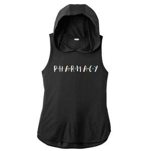 Pharmacy Assistant Pharmacist Funny Pharmacy Technician Ladies PosiCharge Tri-Blend Wicking Draft Hoodie Tank