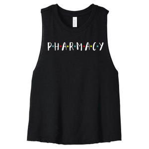 Pharmacy Assistant Pharmacist Funny Pharmacy Technician Women's Racerback Cropped Tank