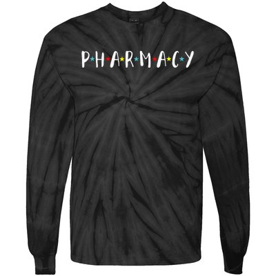 Pharmacy Assistant Pharmacist Funny Pharmacy Technician Tie-Dye Long Sleeve Shirt