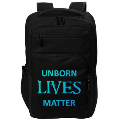 ProLife AntiAbortion Political Unborn Lives Matter Gift Impact Tech Backpack