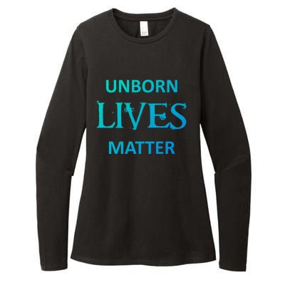 ProLife AntiAbortion Political Unborn Lives Matter Gift Womens CVC Long Sleeve Shirt