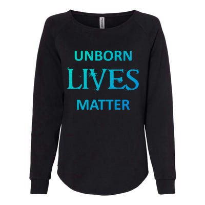 ProLife AntiAbortion Political Unborn Lives Matter Gift Womens California Wash Sweatshirt