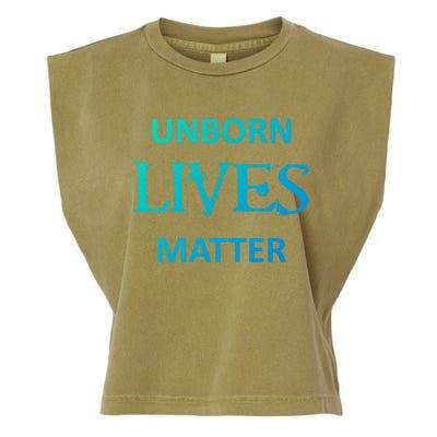 ProLife AntiAbortion Political Unborn Lives Matter Gift Garment-Dyed Women's Muscle Tee