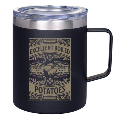 Pride And Prejudice Books What Excellent Boiled Potatoes 12oz Stainless Steel Coffee Mug
