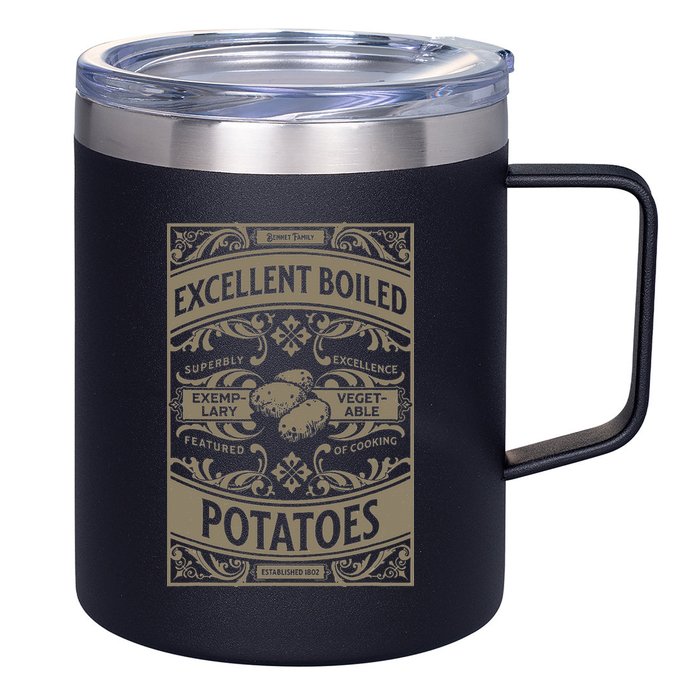 Pride And Prejudice Books What Excellent Boiled Potatoes 12oz Stainless Steel Coffee Mug
