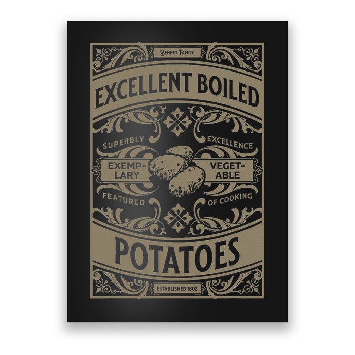Pride And Prejudice Books What Excellent Boiled Potatoes Poster