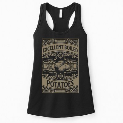 Pride And Prejudice Books What Excellent Boiled Potatoes Womens Tank Top