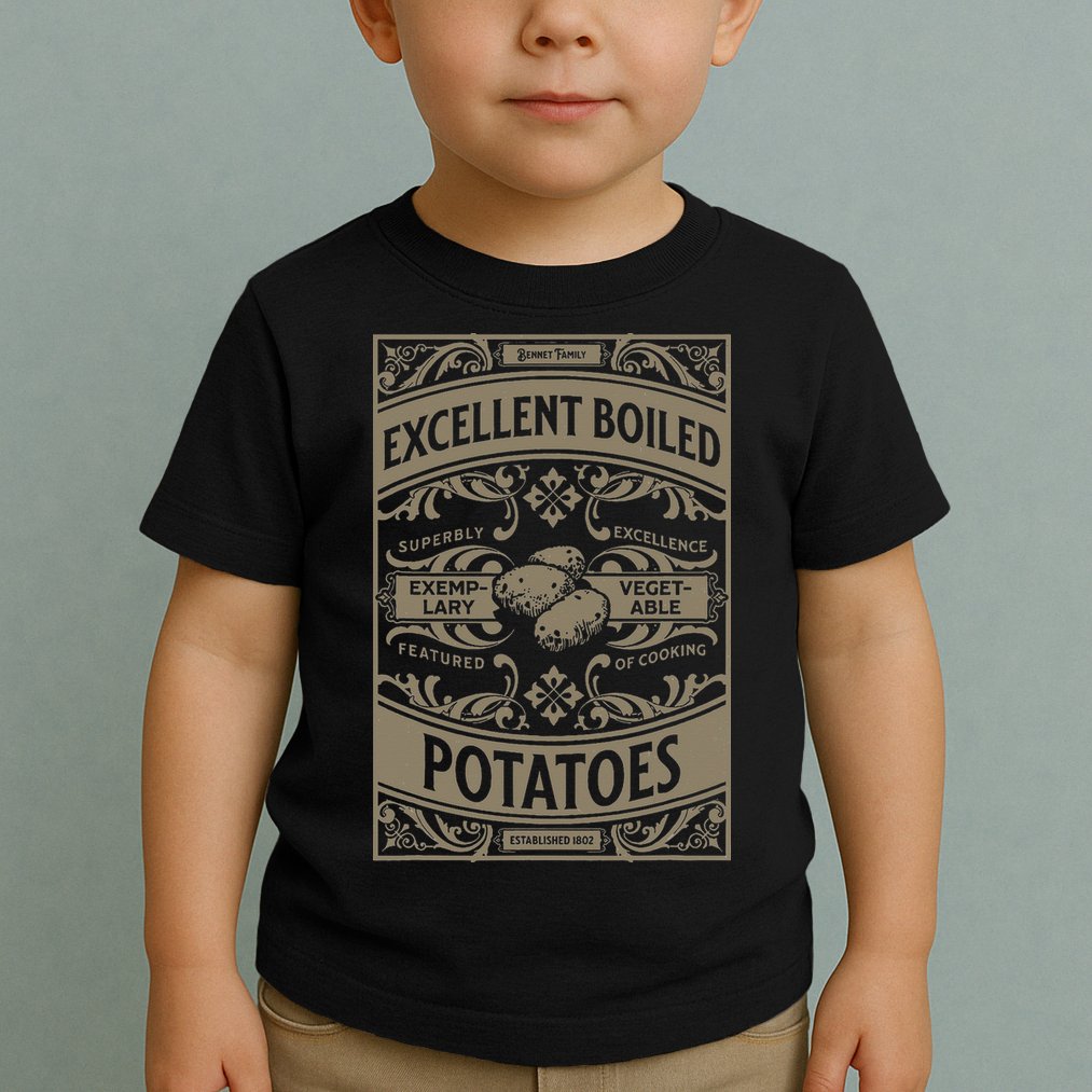 Pride And Prejudice Books What Excellent Boiled Potatoes Toddler T-Shirt