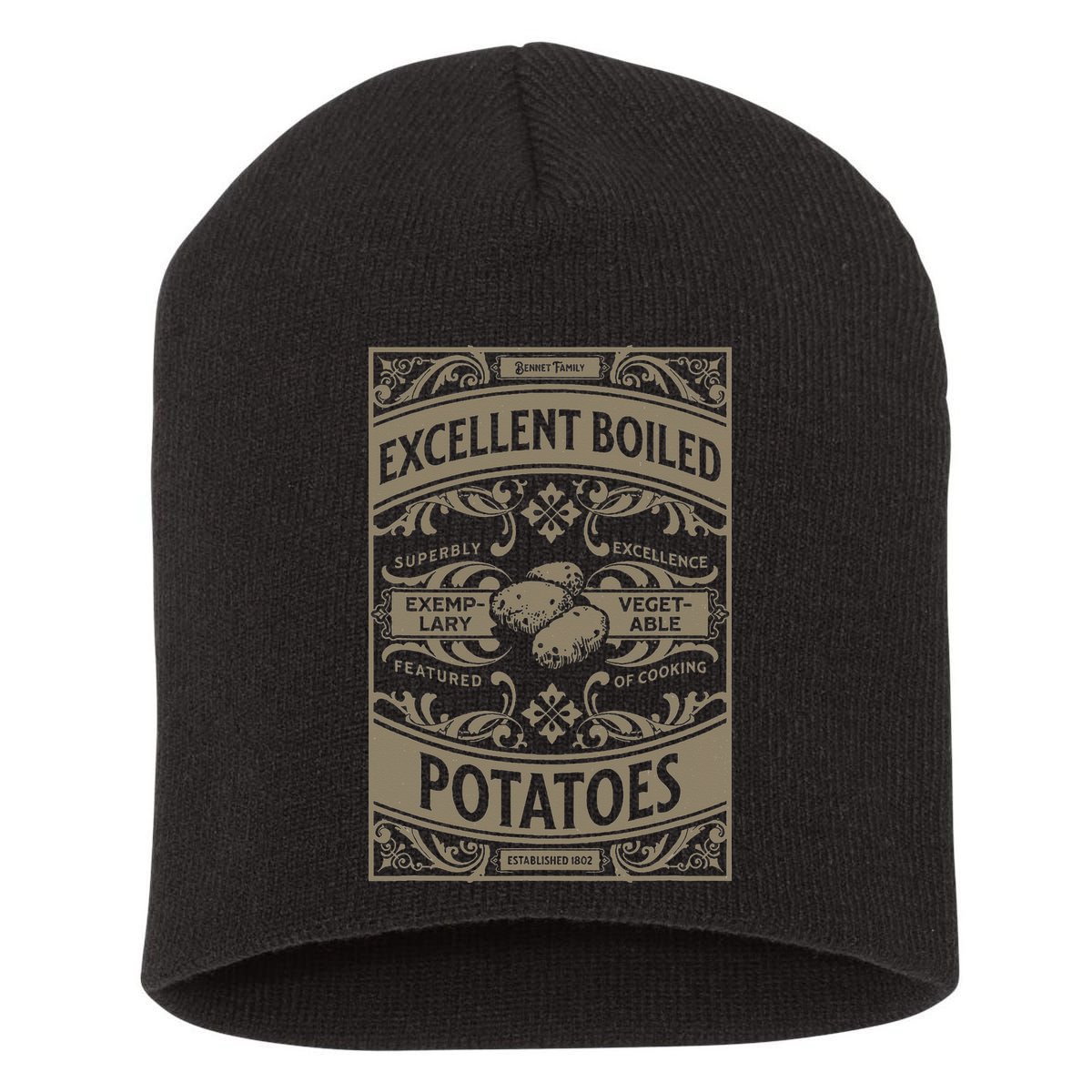 Pride And Prejudice Books What Excellent Boiled Potatoes Short Acrylic Beanie