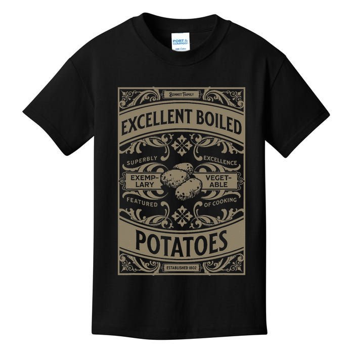 Pride And Prejudice Books What Excellent Boiled Potatoes Kids T-Shirt
