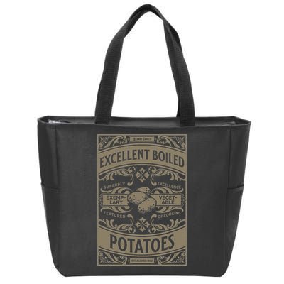 Pride And Prejudice Books What Excellent Boiled Potatoes Zip Tote Bag