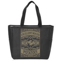Pride And Prejudice Books What Excellent Boiled Potatoes Zip Tote Bag