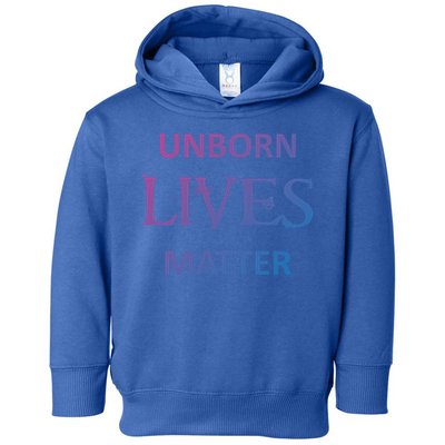ProLife AntiAbortion Political Unborn Lives Matter Gift Toddler Hoodie