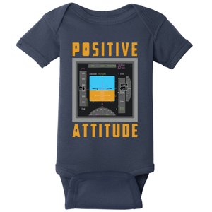 Positive Attitude Pilot Baby Bodysuit