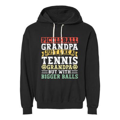 Pickleball Apparel Pickleball Player For Grandpa Garment-Dyed Fleece Hoodie