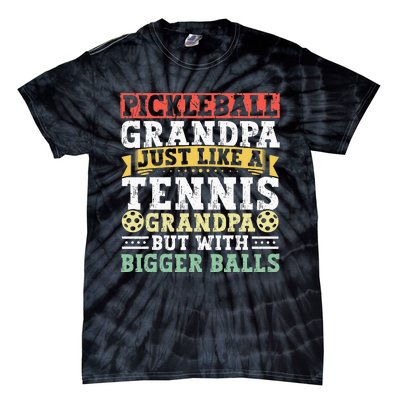 Pickleball Apparel Pickleball Player For Grandpa Tie-Dye T-Shirt