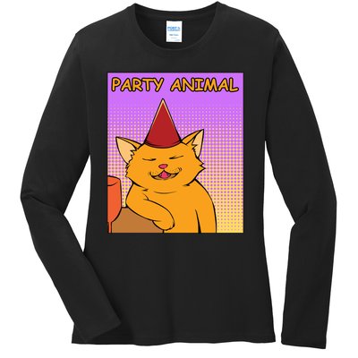 Party Animal Ladies Long Sleeve Shirt