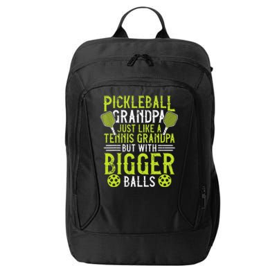 Pickleball Apparel Pickleball Player For Grandpa City Backpack