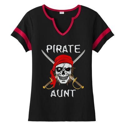 Pirate Aunt Ladies Halftime Notch Neck Tee