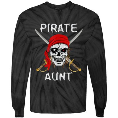 Pirate Aunt Tie-Dye Long Sleeve Shirt