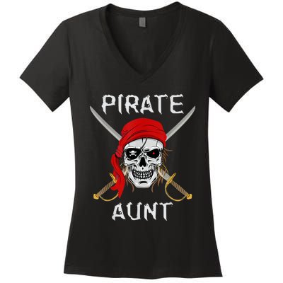 Pirate Aunt Women's V-Neck T-Shirt