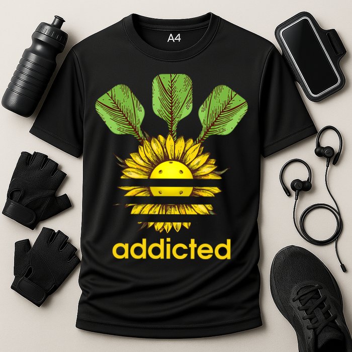 Pickleball Addicted Cooling Performance Crew T-Shirt