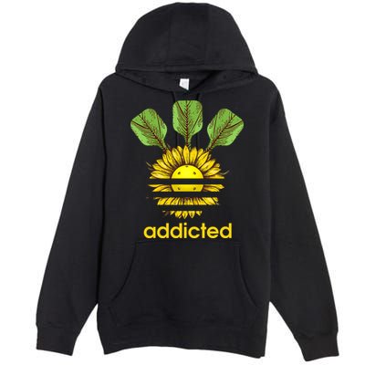 Pickleball Addicted Premium Pullover Hoodie