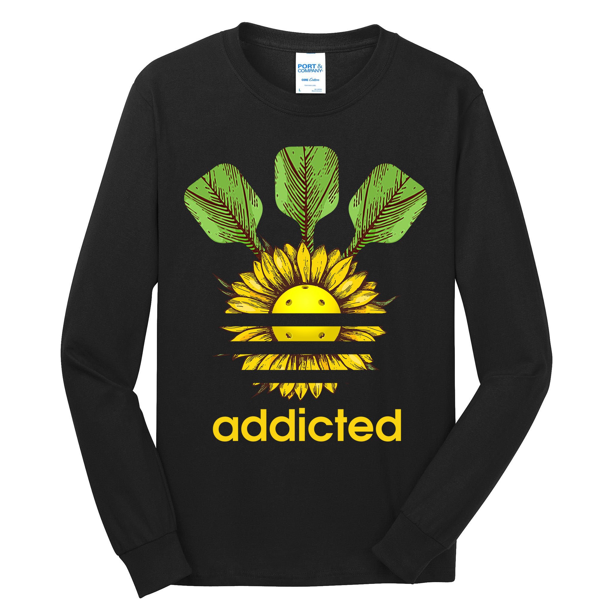 Pickleball Addicted Tall Long Sleeve T-Shirt