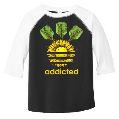 Pickleball Addicted Toddler Fine Jersey T-Shirt