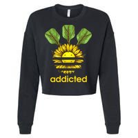 Pickleball Addicted Cropped Pullover Crew