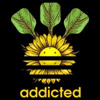 Pickleball Addicted Cropped Pullover Crew